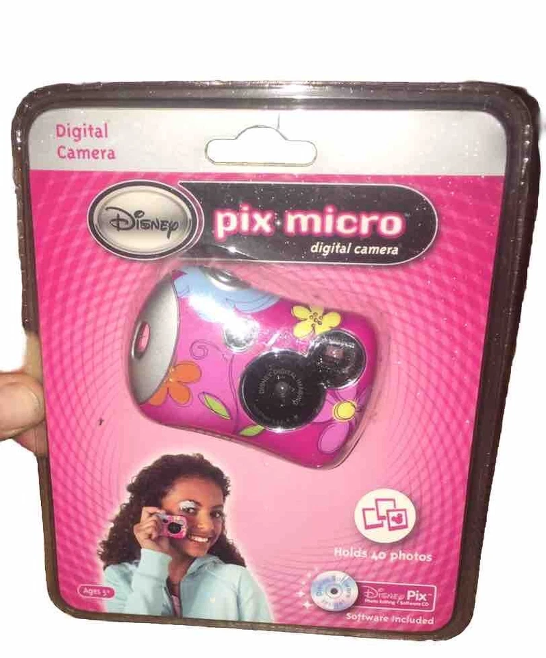 Cámara digital azul Disney Pix Micro 2.0 colores princesa 0.3 MP rosa Foto 3 de 4