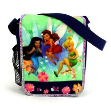 Tinkerbell and Fairies 9.5" Insulated Messenger Lunch Bag Lunchbox-Brand New