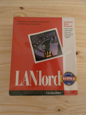Central Point LANlord version 2 (DOS, NetWare, OS/2, Win), 10-user pack, NIB SW