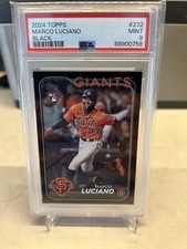 2024 Topps Series 1 Marco Luciano RC /73 San Francisco Giants #232 Black PSA 9