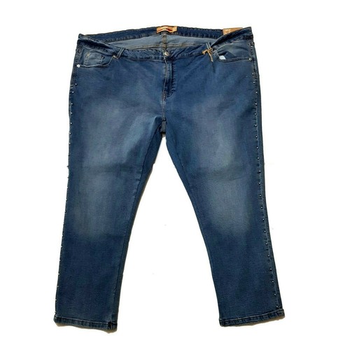 Pantalones jeans para mujer Pantalones Denim Informales Talla Plus  sretchhose 52 - 58 | eBay