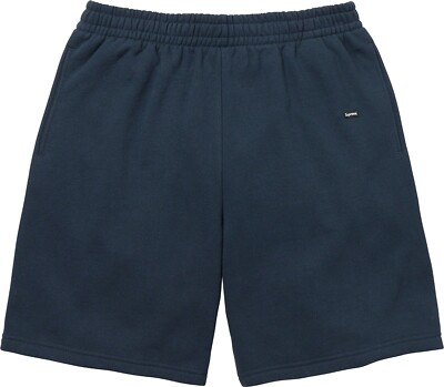 Supreme Small Box Sweatshorts - Navy Blue - Size Medium - FW23 New