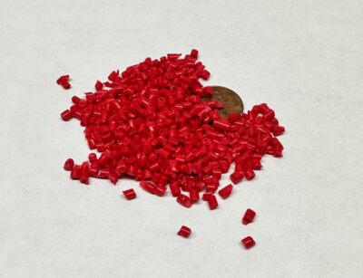 PP Plastic Pellets Polypropylene Resin Material Injection Molding Red 45 Lbs