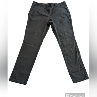 LOFT Women 14 Marisa Skinny Ankle Zip Dark Blue Office Business Pants