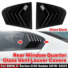 Rear Side Window Quarter Glass Duct Louver Cover For BMW 5-Series Sedan 2018-23