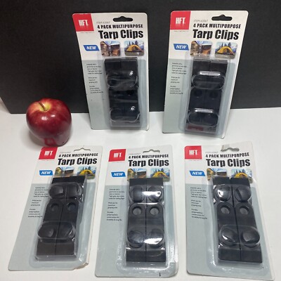 TARP Easy Adjustable Grommets 20 Clips for Tarps Fabric Banners Shade Cloth NIB