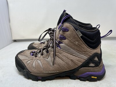 Merrell Taupe Vibram Hiking Shoes J32436 Size 9