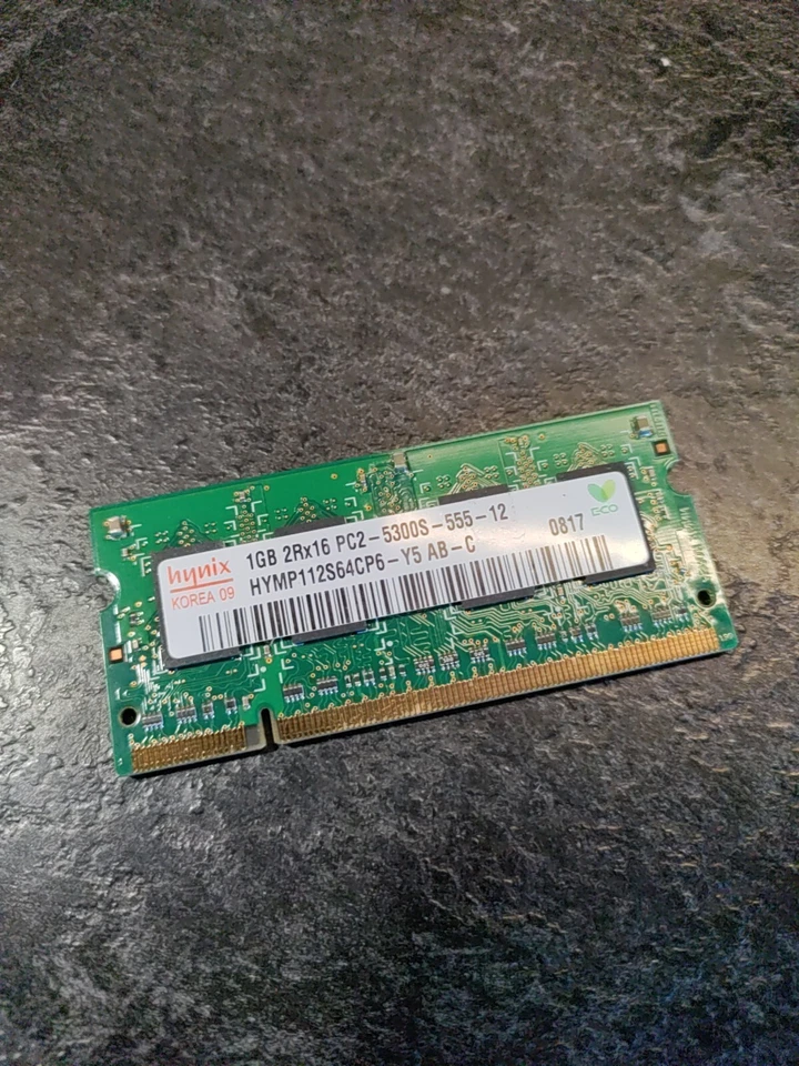 Used HYMP112S64CP6-Y5-AB-C Hynix 1GB PC2-5300 DDR2-667Mhz non-ECC - Image 3 of 3