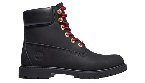 Timberland Carnaby Cool Mid Lace Boot Jet Black Women's Size 8.5