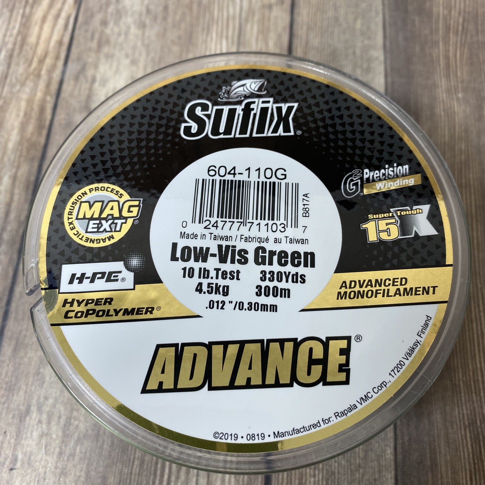 Sufix Advance Monofilament Line 330 Yards 10 Lbs Breaking Strength Low