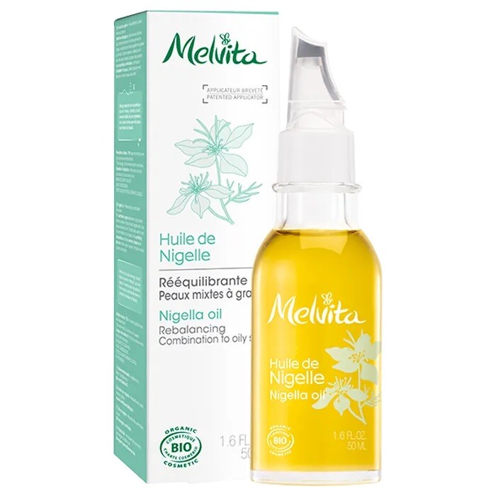 Melvita Huile de nigelle Bio dans votre routine beauté rééquilibrante spéciale peaux grasses