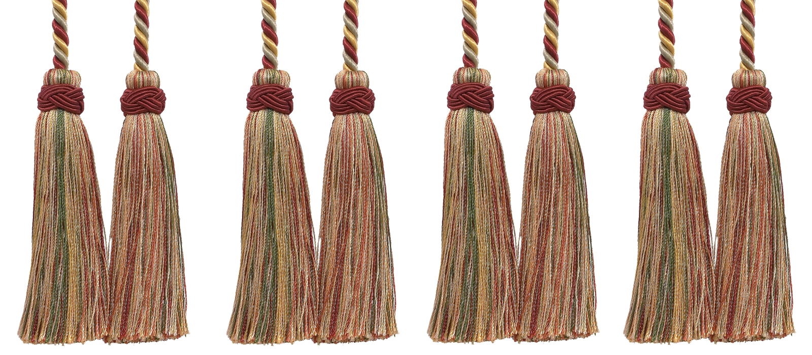 Curtain Tieback, Style# ICT, Color# 4770 - Cherry Grove Beige [Set of 4]