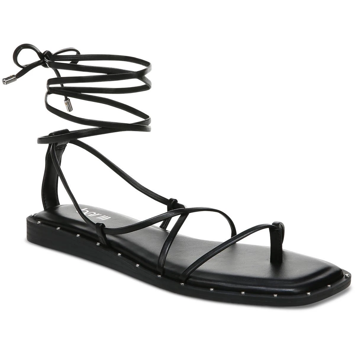 Bar III Womens Nazrine Faux Leather Lace Up Strappy Sandals Shoes BHFO 7873