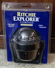 BRAND NEW Ritchie Explorer Compass w/Bracket Mount 2.75 In Dial Black B-51CLM