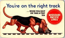 Calendario tascabile 1955 Missouri Pacific Lines treno ferrovia