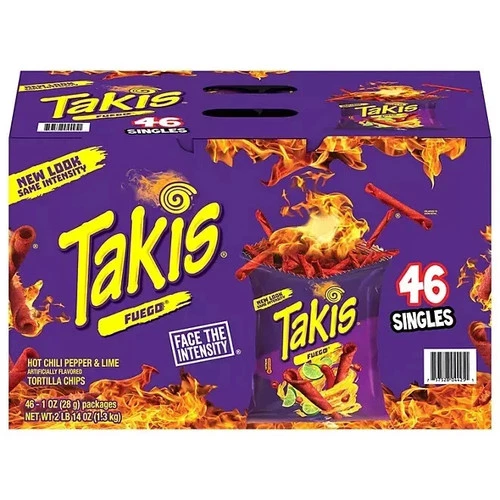 Takis Fuego Rolled Tortilla Chips 1 oz., 46 pk.