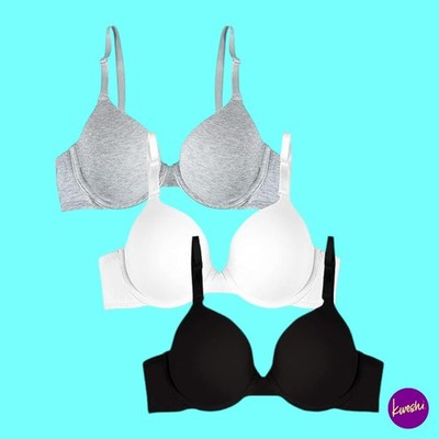 Fruit of the Loom Damen Bügel BH, 3er Set, Multi, UK 36DD