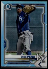 2021 Bowman Draft #BDC-178 Erick Pena Chrome Sky Blue Refractor