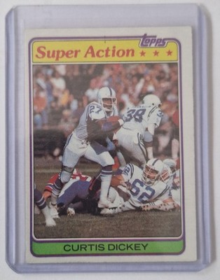 Top Rar 1981 Curtis Dickey Super Action Topps #121 Baltimore Colts