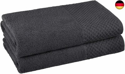 Clinotest Saunahandtuch Set 80x200 cm (2er Pack)   100% Baumwolle, XXL S
