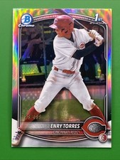 2025 Bowman Chrome Prospects Enry Torres 1st Refractor /499  Reds I-6680