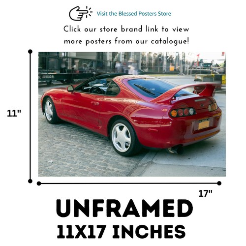 Toyota Supra MK4 A80 Poster – Iconic JDM Exotic Car Wall Art (Unframed) - Picture 6 of 9