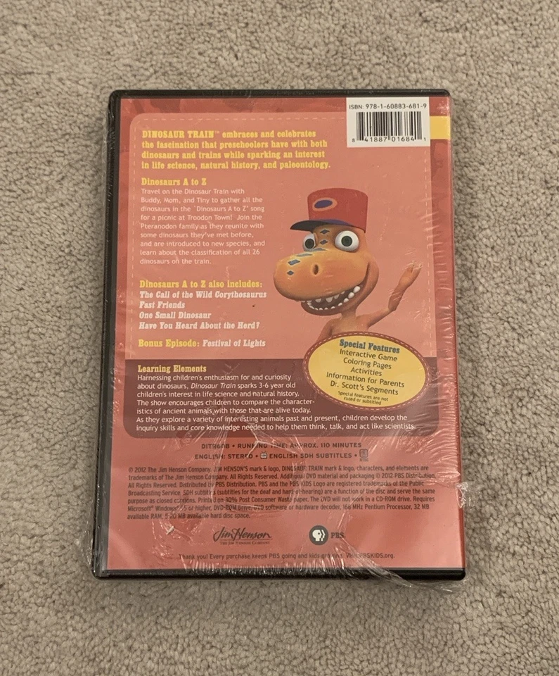 Dinosaur Train Dinosaurs A To Z (2012, Jim Henson) *Brand New, Sealed* - Image 2 of 4