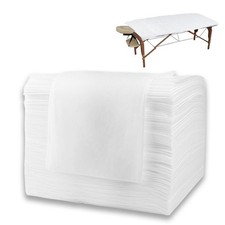 55 Pcs Massage Table Sheets, 31.5" X 70.9" Disposable Bed Sheet Set, Waterpro...