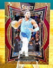 2024-25 Panini Select Concourse Donovan Mitchell #21 Bronze Checker /49 Cavs