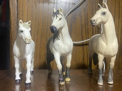 Schleich Horse Lot Of 3 | Andalusian, Hanoverian, White Pony | Retired Horses