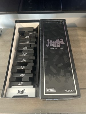 Jenga (Onyx Edition) - Parker Brothers/Hasbro, 2008, 100% Complete Stacking Game