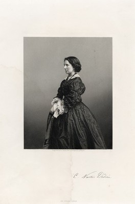 Antiker Portrait Druck-Constance Nantier-Didier-Mezzosopran-Pfund-Mayall-1860