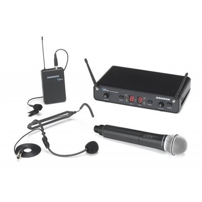 SAMSON CONCERT 288 ALL IN ONE Dual Wireless Headset, Handheld, Lavalier System