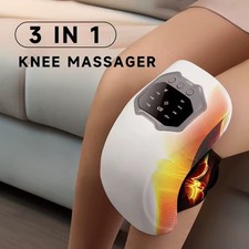 3-in-1 Cordless Knee Massager with Heat Vibration Red Light Therapy Pain Relief