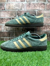 Adidas Munchen FX5635 Trainers Men's UK 10.5 Green Oxide Suede Lifestyle Shoes