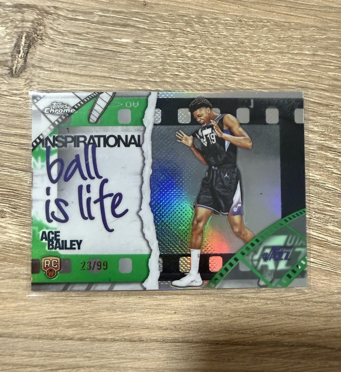 2025-26 Topps Chrome - Inspirational Ace Bailey #IP-20 Green Refractor /99 (RC)