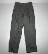 Eddie Bauer Chino Pants Men 35x34 Green Pleated Relaxed Vintage Casual