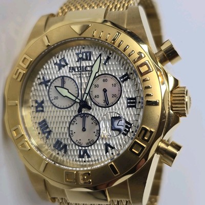 Invicta Sea Wizard Men's Chronograph Watch 43mm 5743 Gold | eBay
