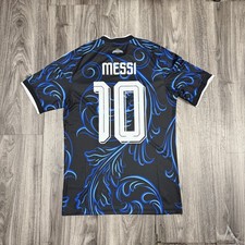 ADIDAS ARGENTINA 2026 AWAY MESSI #10 JERSEY MENS SIZE ONLY Black / Blue / White