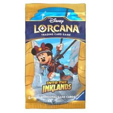 Disney Lorcana Into the Inklands Booster Pack TCG – 12 Cards English