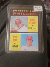 1971 Topps Baseball Card #439 Phillies Rookie Stars Greg Luzinski RC VG-EX+. rookie card picture