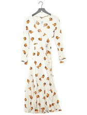 Ganni Wrap Maxi Dress in White