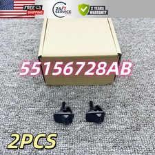 2PC Washer Nozzle Wiper Spray For Jeep Wrangler 1997-2013 Replacement 55156728AB