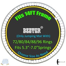 Trampoline Replacement Mat,Mat Diameter:11.97-12.56FT,Fits 14ft Trampoline Fr...