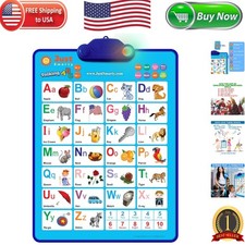 Interactive ABC  123 Music Poster for Toddlers  Engaging Learning Wall Chart