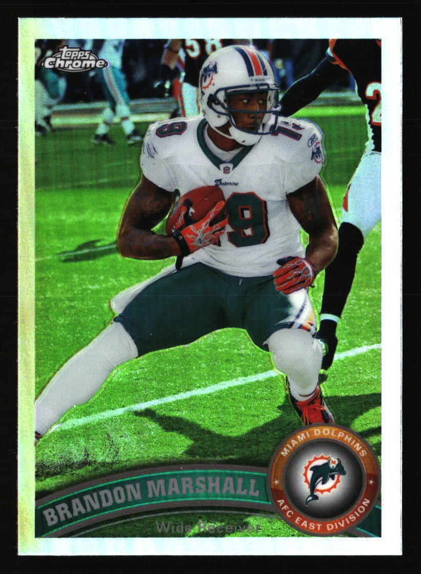 Brandon Marshall 2011 Topps Chrome Refractor #159 FOOTBALL Card