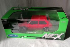 1:18 VW Golf 1 Gti Pirelli Felgen Rot Nex Welly OVP Wie Neu Golf I Mk1