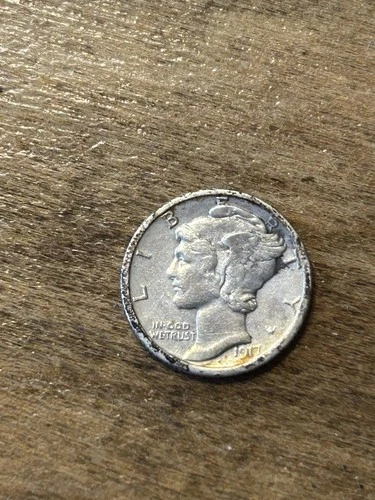 1917S Mercury Dime VF
