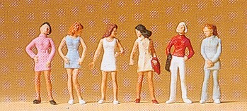 Preiser 14006 Teenage Girls (Pk6) OO/HO Gauge Figures