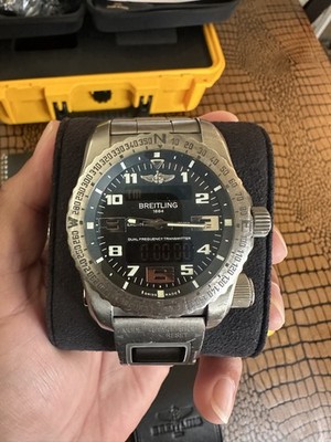 Breitling Emergency II 51mm Titanium Watch Full Set E76325